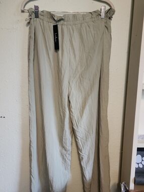 Light Green Women's Casual Drawstring Pants